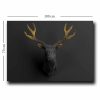 Elegant Decorative Canvas Painting, Gold & Black, 70 x 100 cm | 100% Canvas (2.8 mm) & Pine Wood Frame (22 mm) | Perfect for Modern Home Decor