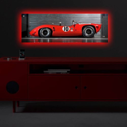 Stunning LED Lighted Canvas Painting, 30 x 90 cm, 100% Suede Canvas, Wooden Frame (3 cm) | Battery-Powered, On/Off Switch | Perfect for Home Decor