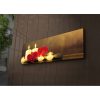 Decorative LED Lighted Canvas Painting, 30 x 90 cm, 100% Suede Canvas, Wooden Frame (3 cm), Battery-Powered with On/Off Switch, Perfect for Home Decor