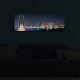 Decorative LED Lighted Canvas Painting, 30 x 90 cm, 100% Suede Canvas, Wooden Frame (3 cm), Battery-Powered with On/Off Switch, Perfect for Home Decor