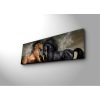 Decorative LED Lighted Canvas Painting, 30 x 90 cm, 100% Suede Canvas, Wooden Frame (3 cm), Battery-Powered with On/Off Switch, Perfect for Home Decor