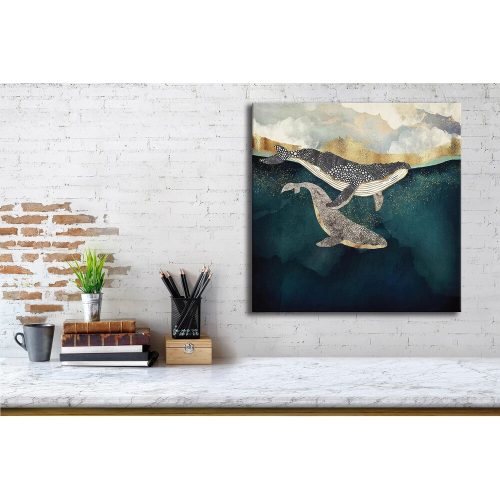 Elegant Decorative Canvas Painting, 45 x 45 cm, 50% Cotton/50% Polyester, Digital Print on Canvas, Sturdy 2 x 3 cm Wooden Frame | Perfect for Home Decor