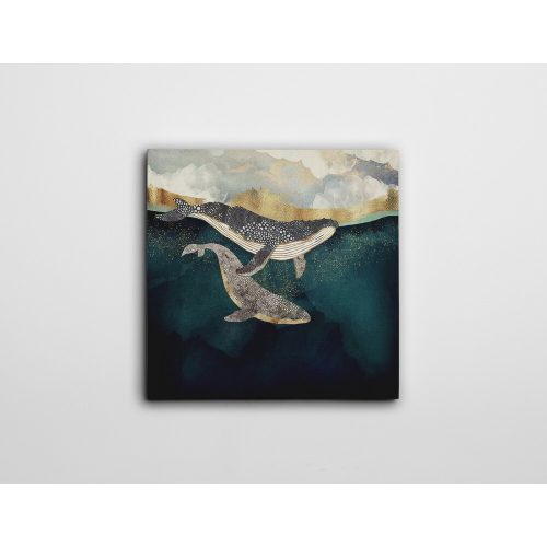 Elegant Decorative Canvas Painting, 45 x 45 cm, 50% Cotton/50% Polyester, Digital Print on Canvas, Sturdy 2 x 3 cm Wooden Frame | Perfect for Home Decor