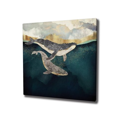 Elegant Decorative Canvas Painting, 45 x 45 cm, 50% Cotton/50% Polyester, Digital Print on Canvas, Sturdy 2 x 3 cm Wooden Frame | Perfect for Home Decor