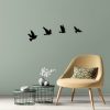 Stylish Black Decorative Metal Wall Accessory Set (4 Pieces) | 100% Metal, 1 mm Thickness | Perfect for Home Decor, Unique Wall Art