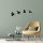 Stylish Black Decorative Metal Wall Accessory Set (4 Pieces) | 100% Metal, 1 mm Thickness | Perfect for Home Decor, Unique Wall Art