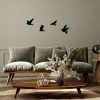 Stylish Black Decorative Metal Wall Accessory Set (4 Pieces) | 100% Metal, 1 mm Thickness | Perfect for Home Decor, Unique Wall Art