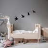 Stylish Black Decorative Metal Wall Accessory Set (4 Pieces) | 100% Metal, 1 mm Thickness | Perfect for Home Decor, Unique Wall Art