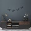 Stylish Black Decorative Metal Wall Accessory Set (4 Pieces) | 100% Metal, 1 mm Thickness | Perfect for Home Decor, Modern & Elegant Design
