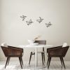 Stylish Black Decorative Metal Wall Accessory Set (4 Pieces) | 100% Metal, 1 mm Thickness | Perfect for Home Decor, Modern & Elegant Design