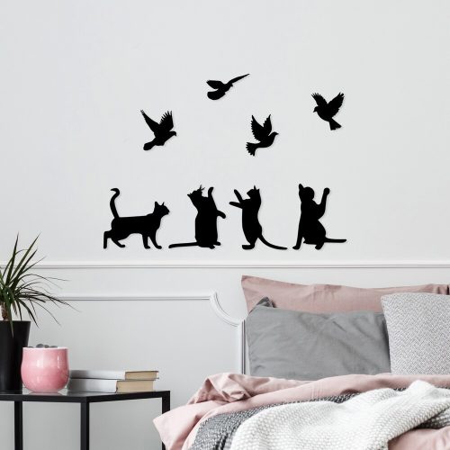 Stylish Black Decorative Metal Wall Accessory, 79 x 110 cm | 100% Metal, 1.5 mm Thick | Lightweight & Easy to Hang | Perfect for Modern Decor