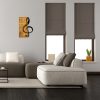 Elegant Decorative Wooden Wall Accessory, 39 x 58 cm | 50% Wood (3 cm Thick) & 50% Metal | Unique Walnut & Black Design, Perfect for Any Space
