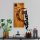 Elegant Decorative Wooden Wall Accessory, Walnut & Black, 36 x 66 x 3 cm | 100% Wood (3 cm) & Metal (1.5 mm) | Unique Design for Stylish Home Decor