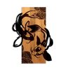 Elegant Decorative Wooden Wall Accessory, Walnut & Black, 43 x 58 x 3 cm | 50% Wood (3 cm) & 50% Metal (1.5 cm) | Unique Design for Stylish Home Decor