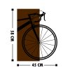 Elegant Decorative Wooden Wall Accessory, 45 x 58 cm | 50% Wood (3 cm Thick) & 50% Metal | Walnut & Black Finish, Unique Texture Variations
