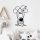 Stylish Black Decorative Metal Wall Accessory, 44 x 70 cm | 100% Metal, 1.5 mm Thick | Lightweight & Easy to Hang | Perfect for Modern Decor