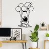 Stylish Black Decorative Metal Wall Accessory, 44 x 70 cm | 100% Metal, 1.5 mm Thick | Lightweight & Easy to Hang | Perfect for Modern Decor