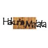 Elegant Decorative Wooden Wall Accessory, 108 x 3 x 30 cm | 100% Wood (3 cm) & Metal (1.5 mm) | Unique Black & Light Walnut Finish, Perfect for Home Decor