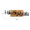 Elegant Decorative Wooden Wall Accessory, 108 x 3 x 30 cm | 100% Wood (3 cm) & Metal (1.5 mm) | Unique Black & Light Walnut Finish, Perfect for Home Decor
