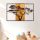 Hand-Painted Decorative Wooden Wall Accessory, 90 x 58 x 3 cm | 100% Solid Wood (3 cm) & Metal (1.5 mm) | Unique Color Variations for Stylish Home Decor