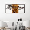 Hand-Painted Decorative Wooden Wall Accessory, 147 x 70 x 3 cm | 100% Solid Wood (3 cm) & Metal (1.5 mm) | Unique Design with Natural Variations