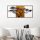 Hand-Painted Decorative Wooden Wall Accessory, 147 x 70 x 3 cm | 100% Solid Wood (3 cm) & Metal (1.5 mm) | Unique Design with Natural Variations
