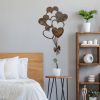 Hand-Painted Decorative Metal Wall Accessory, Antiquation Color, 35 x 21 cm | Durable 1.5 mm Metal Body | Unique Art Piece for Home Decor