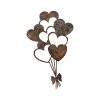 Hand-Painted Decorative Metal Wall Accessory, Antiquation Color, 35 x 21 cm | Durable 1.5 mm Metal Body | Unique Art Piece for Home Decor