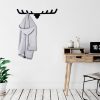 Durable Metal Wall Hook, Black, 66 x 17 cm | 100% Metal, 1.5 mm Thickness | Easy Wall Mounting, Ideal for Organizing Home & Office Spaces