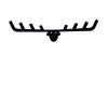 Durable Metal Wall Hook, Black, 66 x 17 cm | 100% Metal, 1.5 mm Thickness | Easy Wall Mounting, Ideal for Organizing Home & Office Spaces