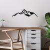 Stylish Black Decorative Metal Wall Accessory, 67 x 20 cm | 100% Metal, 1.5 mm Thick | Easy Wall Mounting | Perfect for Modern Home Decor