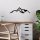 Stylish Black Decorative Metal Wall Accessory, 67 x 20 cm | 100% Metal, 1.5 mm Thick | Easy Wall Mounting | Perfect for Modern Home Decor