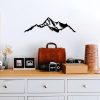 Stylish Black Decorative Metal Wall Accessory, 67 x 20 cm | 100% Metal, 1.5 mm Thick | Easy Wall Mounting | Perfect for Modern Home Decor