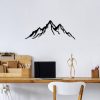 Stylish Black Decorative Metal Wall Accessory, 52 x 20 cm | 100% Metal, 1.5 mm Thick | Easy Wall Mounting, Perfect for Modern Home Decor