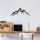 Stylish Black Decorative Metal Wall Accessory, 52 x 20 cm | 100% Metal, 1.5 mm Thick | Easy Wall Mounting, Perfect for Modern Home Decor