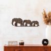 Hand-Painted Decorative Metal Wall Accessory, Antiquation Finish, 15 x 50 cm | Durable 1.5 mm Metal Body | Unique Art for Home Décor & Style