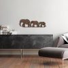 Hand-Painted Decorative Metal Wall Accessory, Antiquation Finish, 15 x 50 cm | Durable 1.5 mm Metal Body | Unique Art for Home Décor & Style