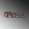 Hand-Painted Decorative Metal Wall Accessory, Antiquation Finish, 15 x 50 cm | Durable 1.5 mm Metal Body | Unique Art for Home Décor & Style