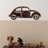 Hand-Painted Decorative Metal Wall Accessory, 50 x 20 x 1.5 cm | 100% Metal, 1.5 mm Thick | Unique Color Variations for Stylish Home Decor