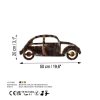 Hand-Painted Decorative Metal Wall Accessory, 50 x 20 x 1.5 cm | 100% Metal, 1.5 mm Thick | Unique Color Variations for Stylish Home Decor