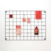 Stylish Black Decorative Metal Wall Accessory, 50 x 70 x 3 cm | 100% Metal with 10 Tiny Latches | Perfect for Modern Home Decor & Unique Displays