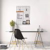 Stylish Black Decorative Metal Wall Accessory, 50 x 70 x 3 cm | 100% Metal with 10 Tiny Latches | Perfect for Modern Home Decor & Unique Displays