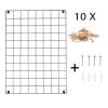 Stylish Black Decorative Metal Wall Accessory, 50 x 70 x 3 cm | 100% Metal with 10 Tiny Latches | Perfect for Modern Home Decor & Unique Displays