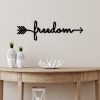 Stylish Black Decorative Metal Wall Accessory, 62 x 19 cm | 100% Metal, 1.5 mm Thickness | Lightweight & Modern Design for Home Decor