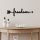 Stylish Black Decorative Metal Wall Accessory, 62 x 19 cm | 100% Metal, 1.5 mm Thickness | Lightweight & Modern Design for Home Decor