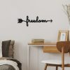Stylish Black Decorative Metal Wall Accessory, 62 x 19 cm | 100% Metal, 1.5 mm Thickness | Lightweight & Modern Design for Home Decor