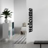 Stylish Black Decorative Metal Wall Accessory, 70 x 13 cm | 100% Metal, 1.5 mm Thick | Easy Wall Mounting, Perfect for Modern Home Decor