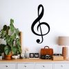 Stylish Black Decorative Metal Wall Accessory, 28 x 59 cm | 100% Metal, 1.5 mm Thickness | Easy Wall Mounting for Modern Home Decor