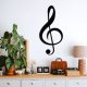 Stylish Black Decorative Metal Wall Accessory, 28 x 59 cm | 100% Metal, 1.5 mm Thickness | Easy Wall Mounting for Modern Home Decor