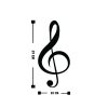 Stylish Black Decorative Metal Wall Accessory, 28 x 59 cm | 100% Metal, 1.5 mm Thickness | Easy Wall Mounting for Modern Home Decor
